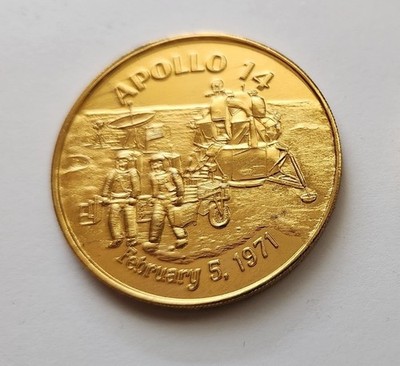 1971 Apollo 14 mission commemorative medallion