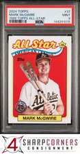2024 TOPPS 1989 TOPPS BASEBALL ALL-STAR #37 MARK McGWIRE POP 1 PSA 9