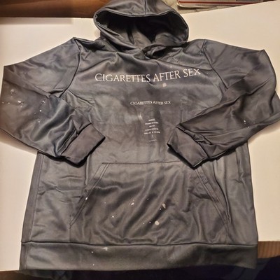 Cigarettes After Sex Dark Grey Tour Pullover Hoodie Sz Large Long Sleeve