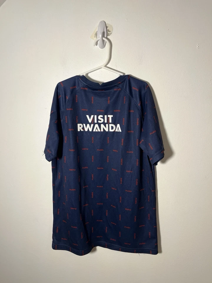 Camiseta de fútbol vintage Paris Saint-G x Jordan para niños talla juvenil grande suéter azul marino Foto 3 de 3