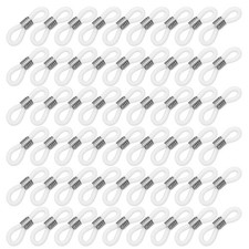 300 Pcs Glasses Holder Chain Bead Connector Short Eyeglass Silicone Ends