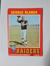 1971 Topps George Blanda #39 Oakland Raiders 