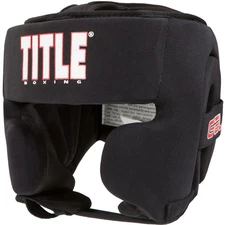 Title Boxing Gel Ultra-Lite Washable Custom Form Fit Headgear - Black