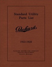 Packard Nuts Bolt Parts List 1922 1923 1924 1925 1926 1927 1928 Standard Utility