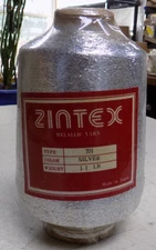 Zintex Fine Metallic Vintage Yarn Silver 1.1 LBS 701 NOS