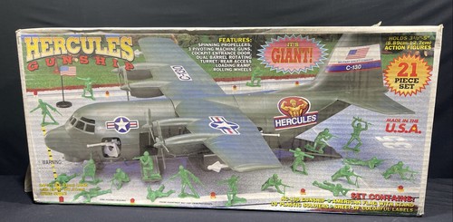 Tim Mee Plastics C-130 Hercules Gunship 21 Piece Playset 62750 Incomplete As Is - Picture 20 of 24
