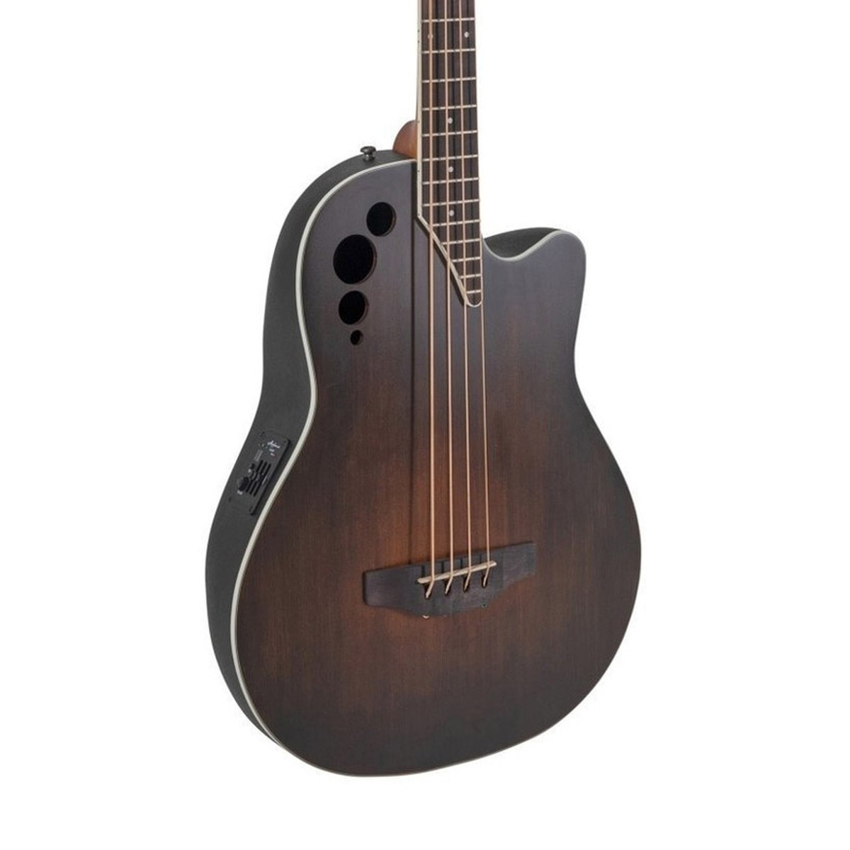 Ovation Applause Acoustic Electric Bass Guitar Cutaway, Honeyburst