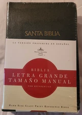 ✝RVR 1960 Biblia Letra Grande Tamano Manual Con By B&h Espanol Editorial Staff✝️