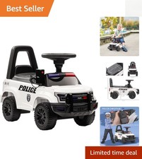 Kids Police Truck Ride-On Car with PA System  Storage for 18 to 5