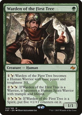 Warden of the First Tree NonFoil Fate Reforged 143 NM MTG