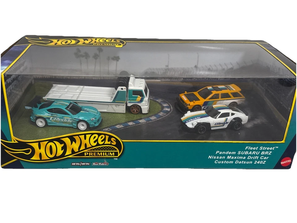 JUEGO DE CAJA PREMIUM HOT WHEELS 2024 Greddy Datsun Nissan Subaru - Fleet Street Foto 4 de 4