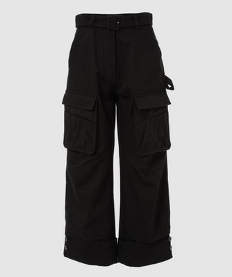 Simone Rocha Black Cargo Pants UK6 Cropped Style
