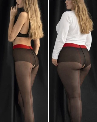 Fiore Firelight 20DEN Ouvvert Strumpfhose Schwarz S-XL Schritt offen Damen Nylon - Bild 1 von 4