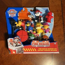 PAW Patrol Fire Rescue Mission Set - Chase, Marshall, Skye, Rubble, Rocky & Zuma