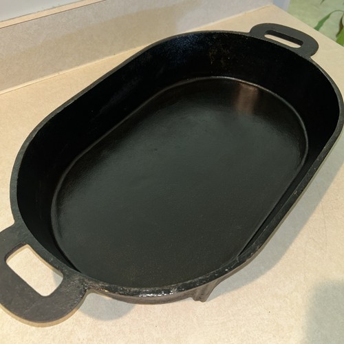 Vintage Columbus Ironworks CS-7 Cast Iron Grill Pan Fish Fryer 1940-1950