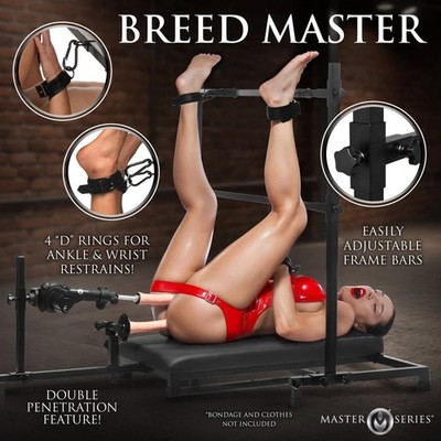 Sex Machine Breed Master Breeding Stand Heavy-Duty Adjust Padded Vac U Lock