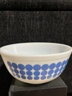 Vintage Pyrex Blue Dot Mixing Bowl, #403 2 1/2 Quart Mixing Bowl Excellent Cond.