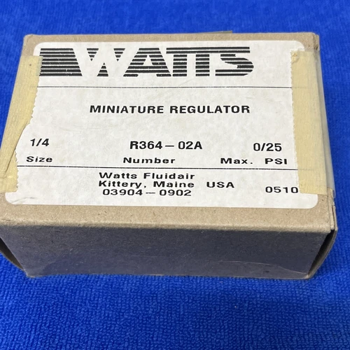 WATTS ~ R364-02-A ~ MINATURE REGULATOR