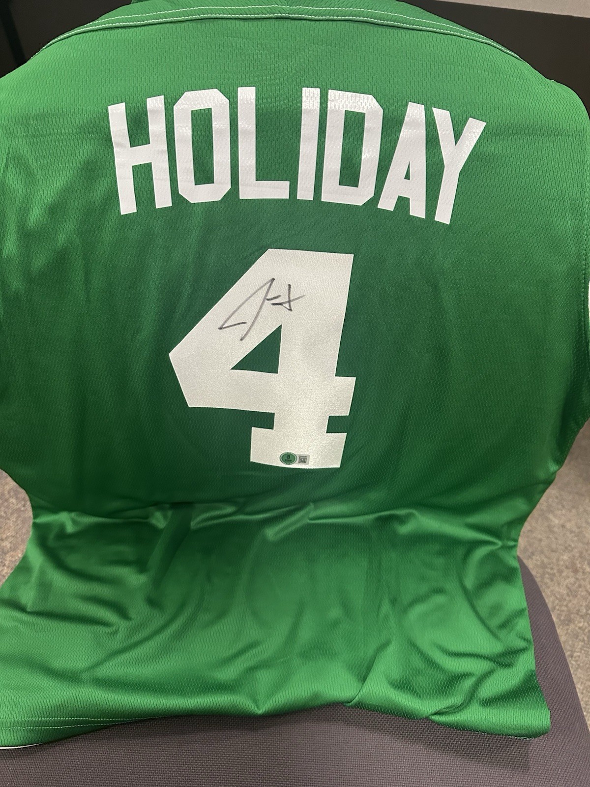 Jrue Holiday Autographed Signed Boston Celtics 100% Authentic Practice Jersey (Beckett COA) 