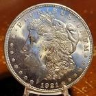 1921 P MORGAN SILVER DOLLAR 90% Silver SHARP BU UNCIRCULATED COIN
