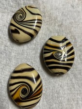 Vintage Handmade Oval LampWork Beads 16mm to 35mm
