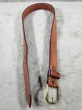 Handcrafted Unbranded Leather Belt With Solid Brass Buckle