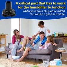 4223 Drain Spud Replacement for Aprilaire Humidifier 500 600 Series, 4792, 47...