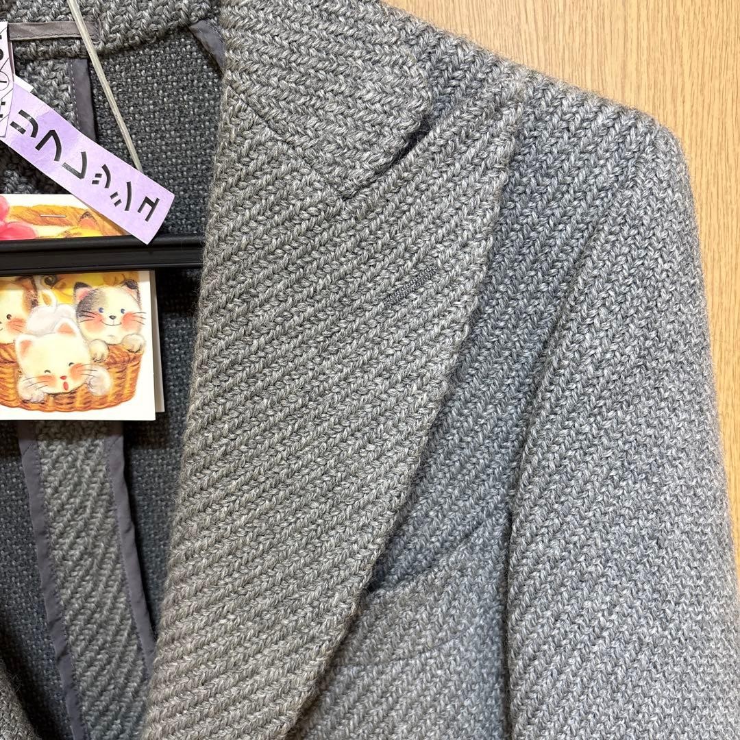 RING JACKET Gray Tailored 2-Button Blazer Jacket … - image 5