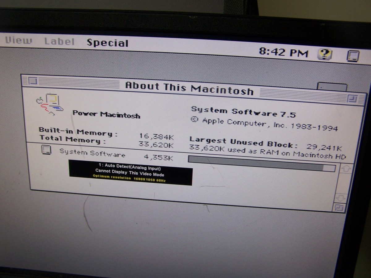 Apple Power Macintosh 6100/66 Model M1596 - working in Great