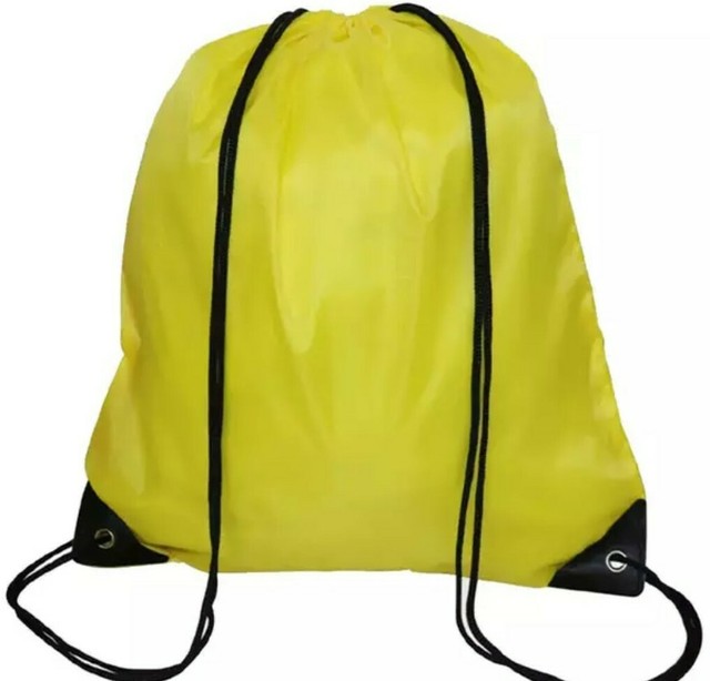 Waterproof Drawstring Backpack Cinch Sack String Bag Gym Tote School