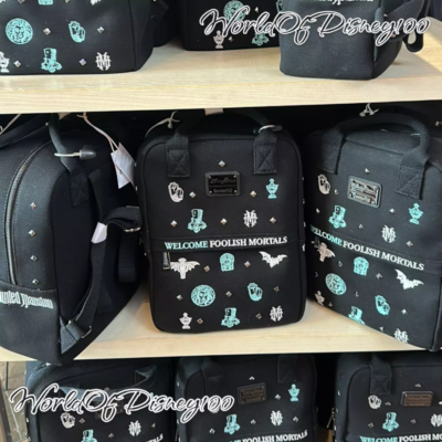 ホーンテッドマンション ラウンジフライ 新作 LoungeFly 2024 2024 Disney Parks Loungefly Haunted Mansion Canvas Backpack