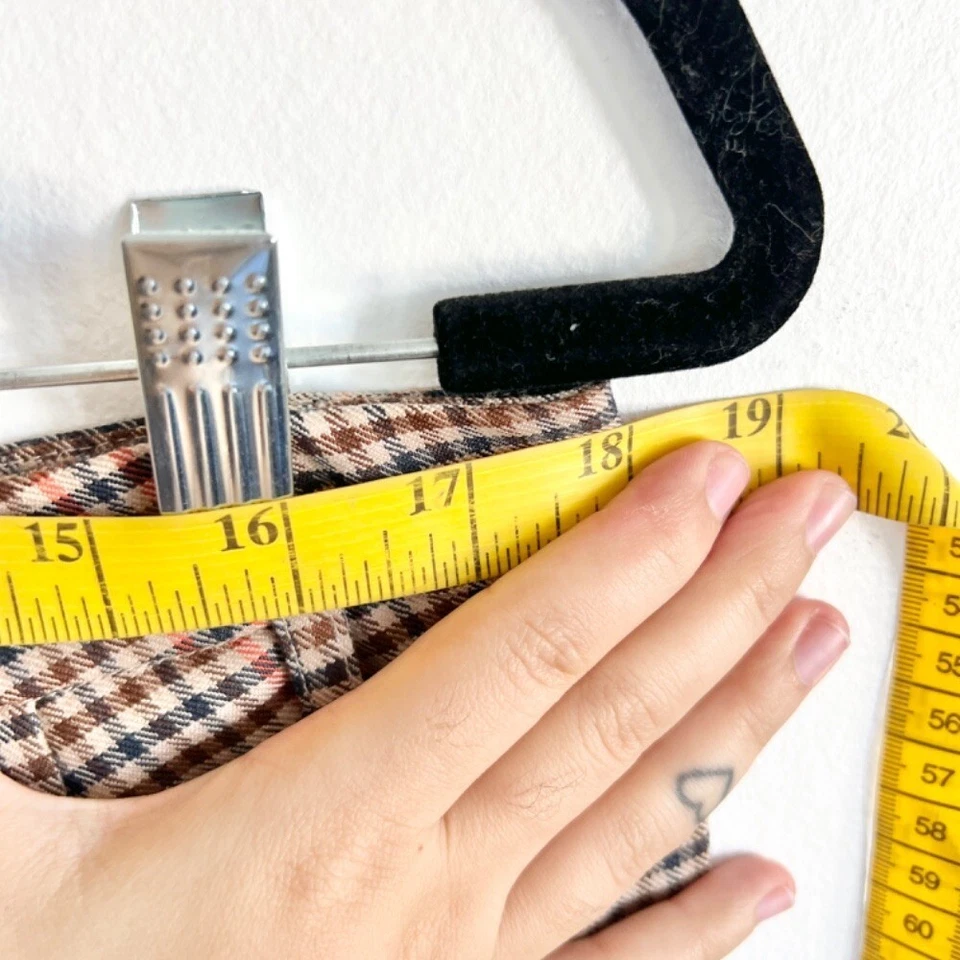 Pantalones a Cuadros New York & Company, Retro Mod Preppy Groovy Talla 10 Foto 3 de 4