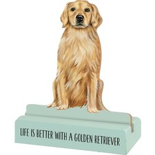 Dog Lover Life Is Better With A Golden Retriever Decorative Wooden Sign PBK