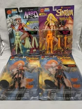 Lot Of (4) Skybolt Toyz Hobby Fire Reg Cynder Glow Nira & Sinthia Action Figures