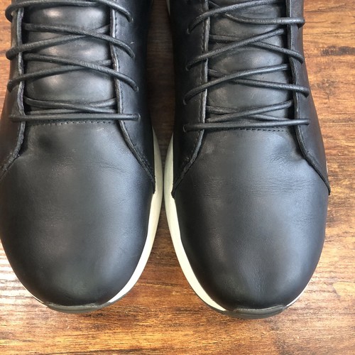 Tsubo Yobo Lace Up Low Fashion Shoe Black Leather Men Size 12 Sneakers - Picture 2 of 10