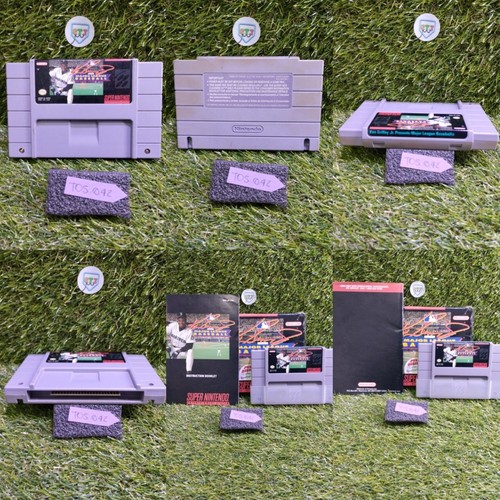Ken Griffey Jr. Presents Major League Baseball Super Nintendo Complete in Box - Picture 18 of 18