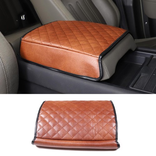 For Land Rover Defender 2020-2023 Waterproof Armrest Box Cushion Protector Brown - Picture 1 of 11
