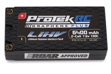 ProTek RC 6400mAh 2S 130C Low IR Graphene + HV Shorty LiPo Battery [PTK-5114-22]