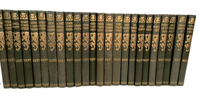 Sir Walter Scott 24 Bände New Century Bibliothek 1901 inkl. Ivanhoe Rob Roy Waveley