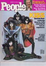 AUGUST 1980 PEOPLE MAGAZINE KISS MARGARET THATCHER MARK HAMILL ace eric gene
