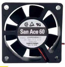 Sanyo 109P0648H611 6020 DC48V 0.07A 6CM 2-Wire Inverter Silent Cooling Fan