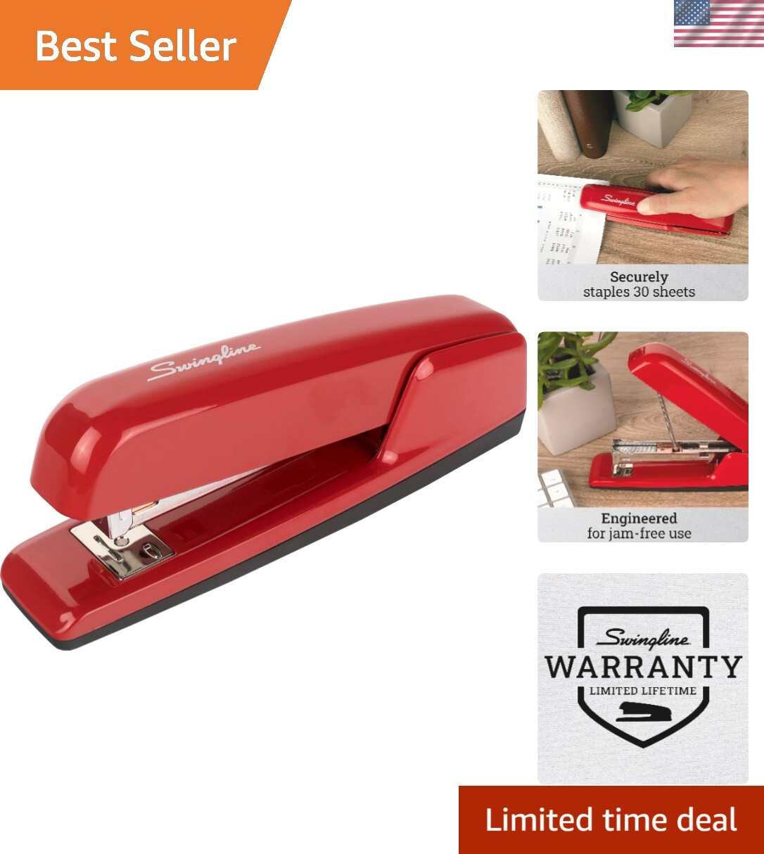 Durable Metal Stapler with Jam-Free Performance - Lifetime Warranty-image