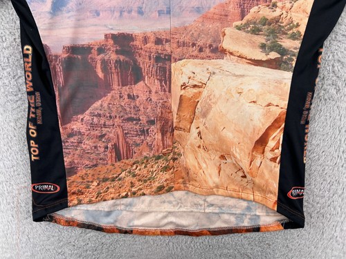 Primal Wear Cycling Jersey Adult 2XL XXL Blue Moab Utah Art Top Of The World - Picture 8 of 15