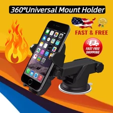 360° Universal Mount Holder Car Stand Windshield For Mobile Cell Phone GPS