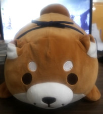 KELLYTOY BROWN PLUSH, VERY SOFT DOG PILLOW, STAND ALONE 16" LONG, 9" TALL