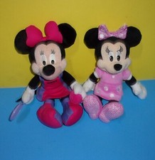12" Disney World Minnie Mouse Plush Tennis Player Purple Pink Racquet and Ball