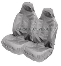 SMART City Cabriolet - Heavy Duty Grey Waterproof Car Seat Covers - 2 x Fronts