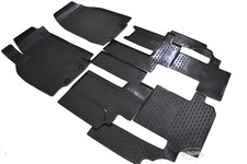 Tapis De Sol Caoutchouc À Bords Hauts Pour Mazda CX-9 2007-2015 Noir