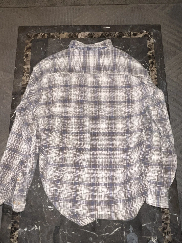 Camisa Vintage Años 90 Franela/Tapiz Algodón Cuadros Nature Company Grunge L Foto 4 de 4