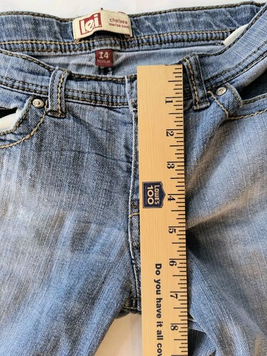 l.e.i Jeans Size 14 Reg Girl's Chelsea Low rise Bootcut - Picture 11 of 12